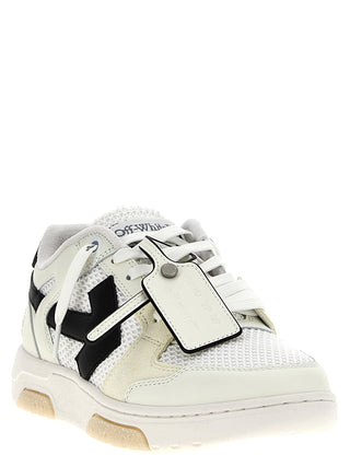 Bicolor Bovine Leather Athletic Sneakers