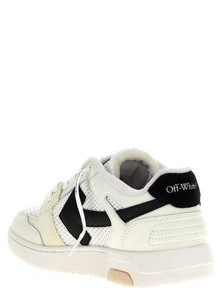 Bicolor Bovine Leather Athletic Sneakers