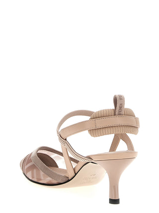 Multicolor Polyamide Mid Heel Pumps