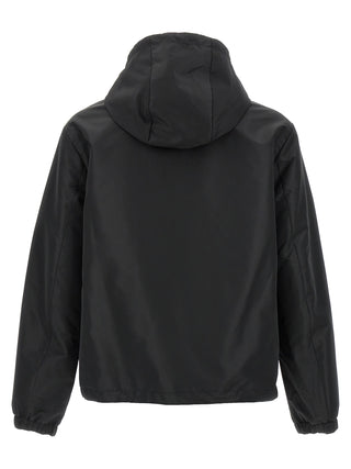 Black Polyester Shell Jacket