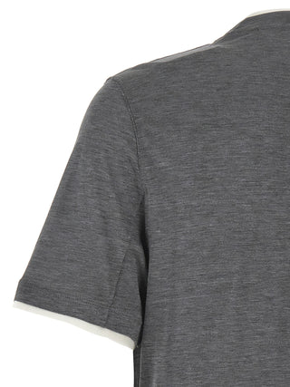 Gray Silk T-Shirt