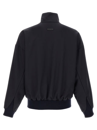 Blue Virgin Wool Full-Length Jacket