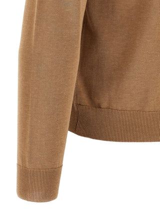 Beige Cotton Cardigan