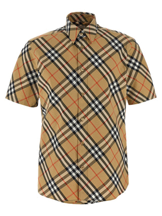Blusa beige de algodón