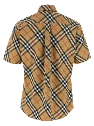 Blusa beige de algodón