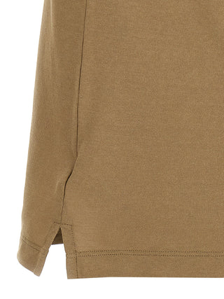 Beige Cotton Polo Shirt