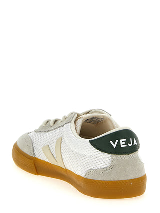 Bicolor Recycled Polyester Athletic Sneakers