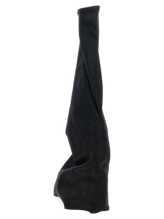 Black Cotton Over The Knee