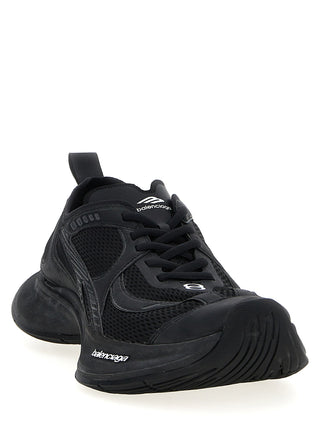 Zapatillas deportivas atléticas de poliéster negro