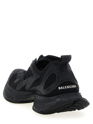 Zapatillas deportivas atléticas de poliéster negro