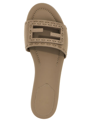 Gray Calfskin Slides
