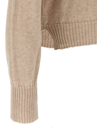 Beige Cotton Cardigan