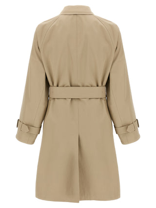 Abrigo beige de algodón