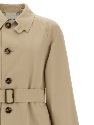 Abrigo beige de algodón