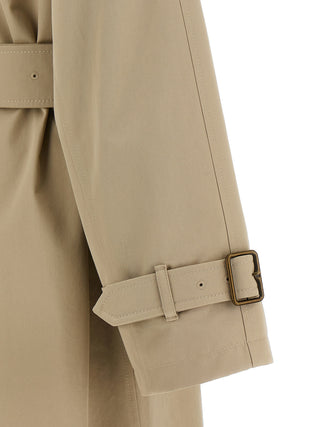 Abrigo beige de algodón