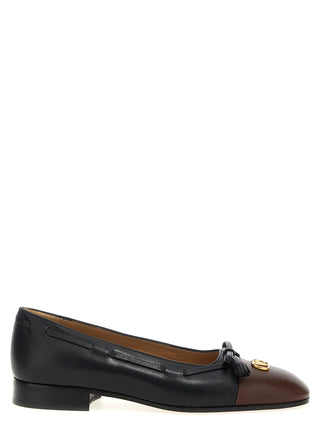 Multicolor Calfskin Ballet Flats