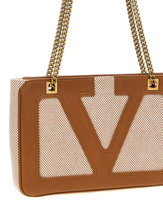 Beige Cotton Tote Bag