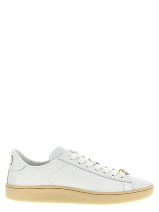 Zapatillas bajas blancas de piel de becerro