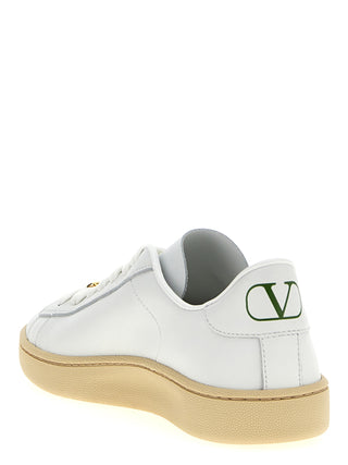 Zapatillas bajas blancas de piel de becerro