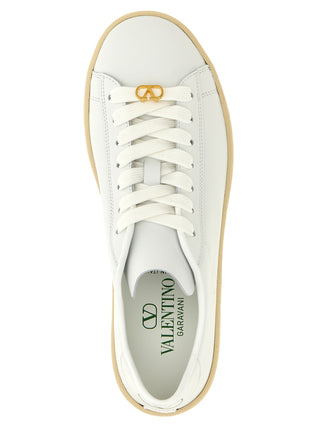 Zapatillas bajas blancas de piel de becerro
