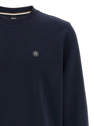 Sudadera azul de algodón