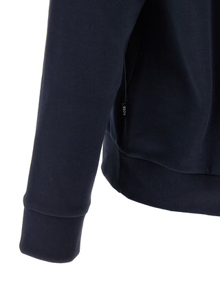 Sudadera azul de algodón