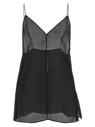 Black Silk Tank Tops