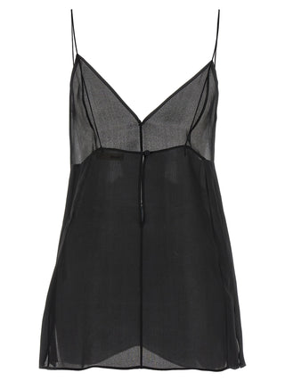 Black Silk Tank Tops