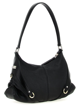 Black Lamb Leather Shoulder Bag