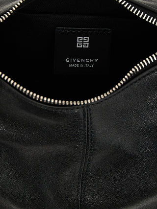 Black Lamb Leather Shoulder Bag