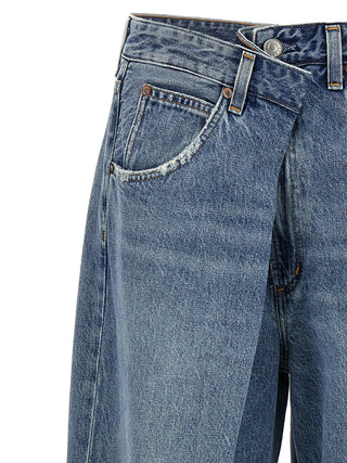 Blue Cotton Relaxed Fit Jeans