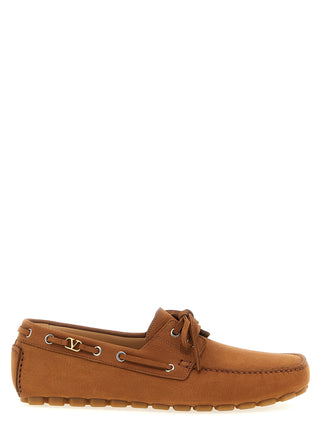 Mocasines slip-on de piel de becerro marrón