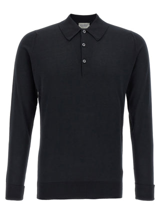 Polo de algodón negro