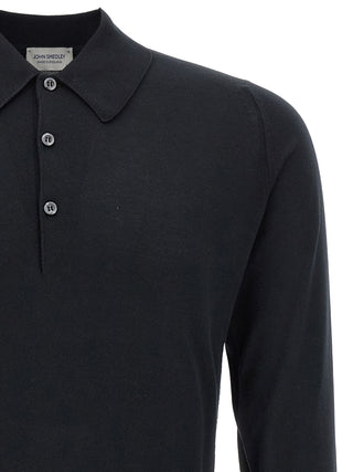Black Cotton Polo Shirt