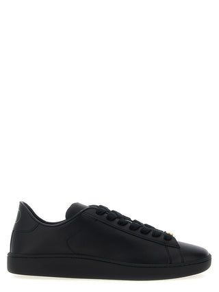 Zapatillas bajas de piel de becerro negras