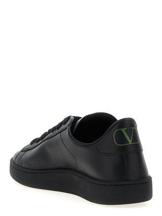 Zapatillas bajas de piel de becerro negras