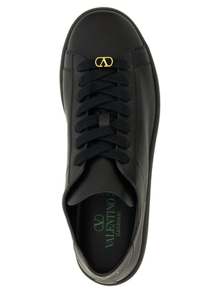 Zapatillas bajas de piel de becerro negras