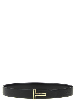 Black Calfskin Regular Belt