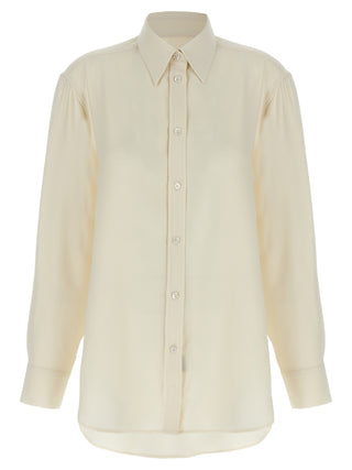 White Silk Blouse