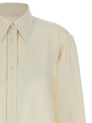 White Silk Blouse