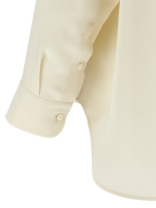 White Silk Blouse