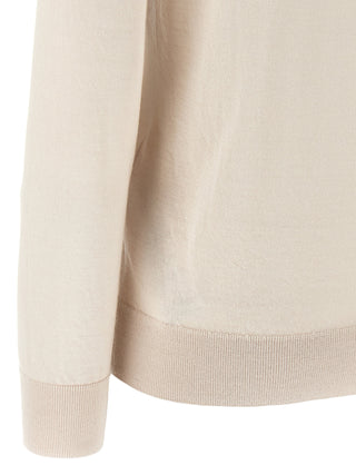 Beige Cashmere Polo Shirt