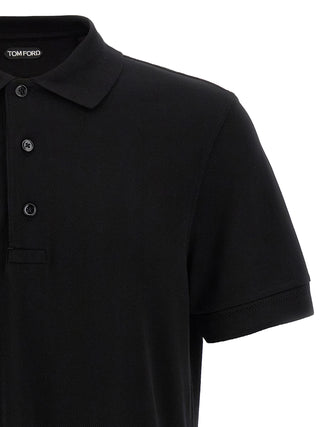 Black Lyocell Polo Shirt
