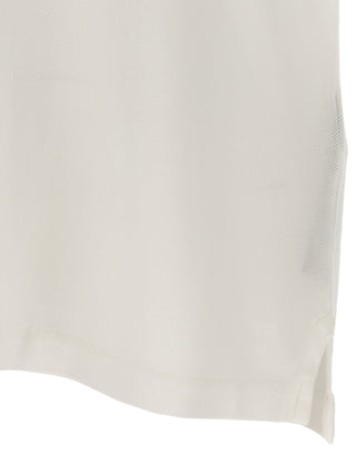 White Lyocell Polo Shirt