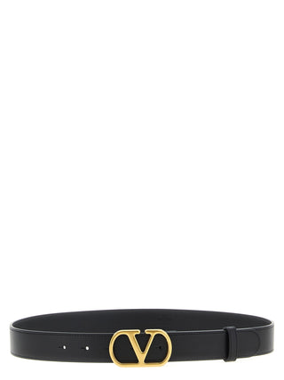 Black Calfskin Regular Belt