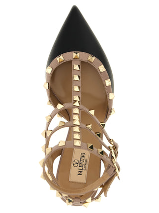 Multicolor Lamb Leather Mid Heel Pumps
