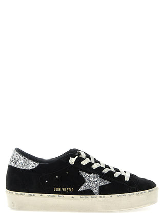Black Leather Low Top Sneakers