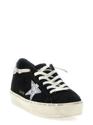 Black Leather Low Top Sneakers