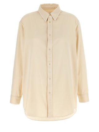 Blusa de algodón blanca