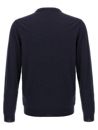Blue Virgin Wool Cardigan